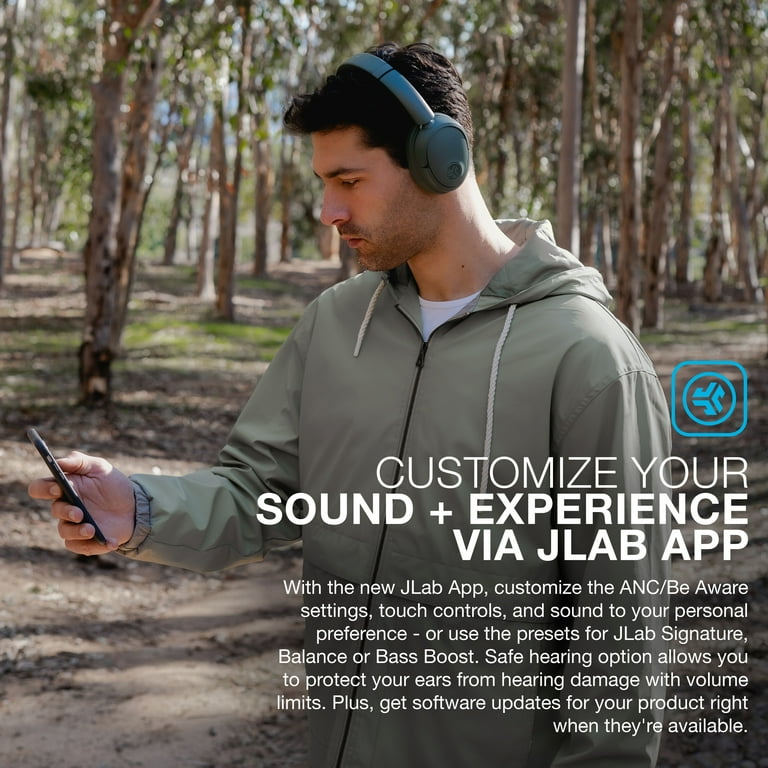 JLab JBuds Lux Bluetooth over-ear Headphones w/ Active Noise
