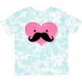 thumbnail image 3 of Inktastic Kawaii Mustache Heart Girls Toddler T-Shirt, 3 of 5