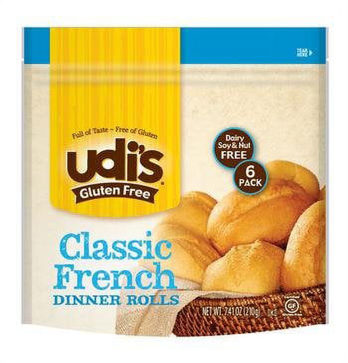GlutenFree Classic French Dinner Rolls, 4 Pack, Each Pack Has 6 Rolls