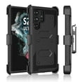 thumbnail image 6 of Takfox Case For Samsung Galaxy S22 Ultra,Shockproof Heavy Duty Rugged Locking Swivel Holster Belt Clip Kickstand Full Body Hard Shell Phone Cover Case,Black, 6 of 7