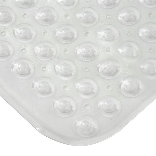 Kenney NonSlip Bath, Shower, and Tub Mat with Suction Cups, Clear