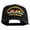 Black, variant on Vietnam-Desert Storm Veteran Patched Solid Cotton Twill 5 Panel Prostyle Snap Cap - White OSFM
