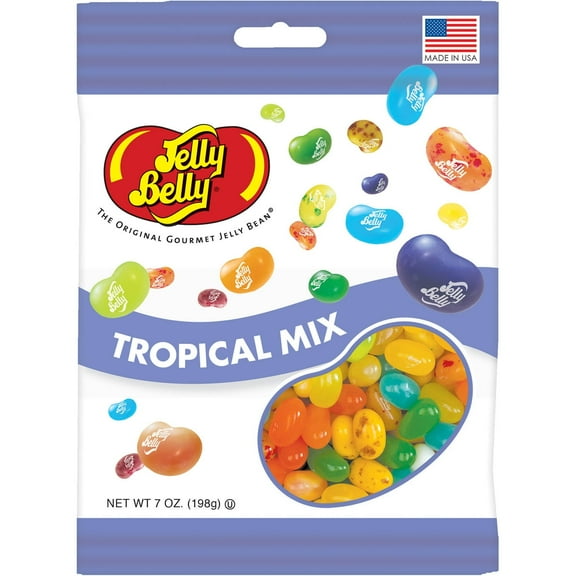 Jelly Belly, Tropical Mix Jelly Beans, 7 Oz