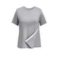 thumbnail image 3 of Post Shoulder Surgery Shirts Womens Short Sleeve Tear Away Top After Rotator Cuff Shirts Chemo Port Adaptive Cloth, 3 of 3