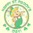 thumbnail image 2 of Men's The Jetsons Elroy Happy St. Paddy's Day  Graphic Tee Beige Small, 2 of 4