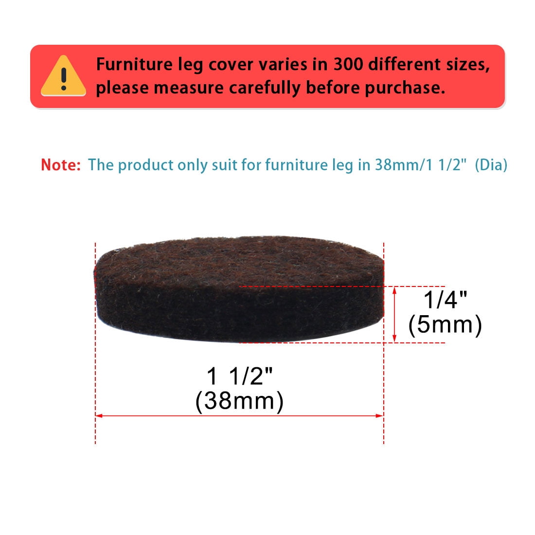 Unique Bargains Polyvinyl Chloride Table Leg Caps Floor Shield 4 Pcs 1.50" x 0.20"