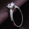 thumbnail image 4 of 2ct AAA Cz Gift Wedding Band Women's 925 Silver Jewelry Engagement Ring Sz 4-9.5, 4 of 5