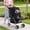 Black, variant on XF XINFENG Pet Stroller, 4 Wheel Foldable Dog Cat Stroller for Small Medium Dogs & Cats, 33 lbs Capacity Jogger Stroller with Cup Holder & Storage Basket, Black