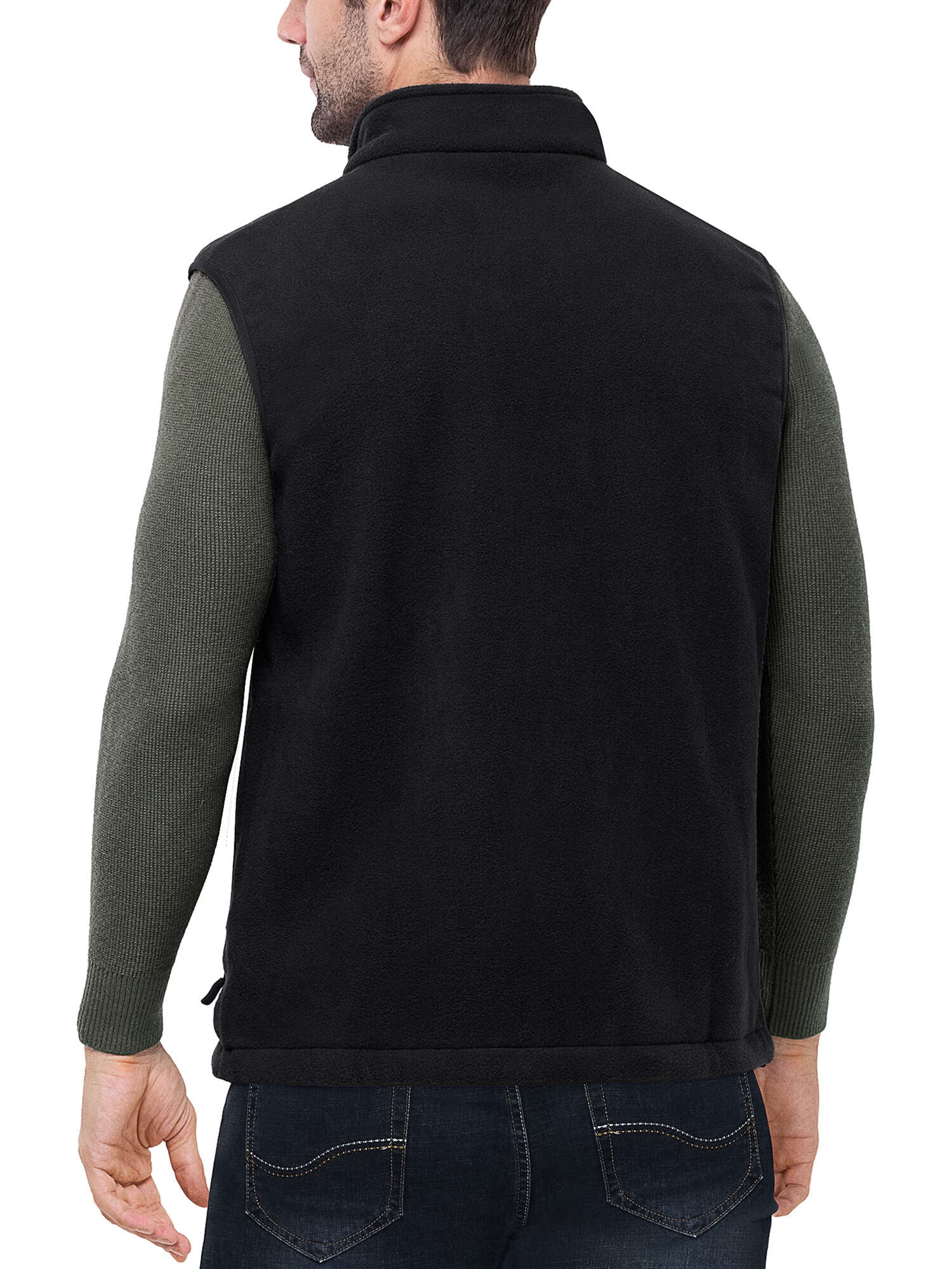 Off Road Ventures Men Fleece Vest Lightweight Winter Warm Casual Golf Sleeveless Jacket for Outdoor Running