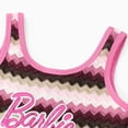 thumbnail image 6 of Barbie Toddler Girls Dresses Hot Pink Striped Letter Print Sleeveless A Line Sundress Sizes 3-4 Years, 6 of 10