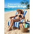thumbnail image 5 of Utopia Towels Pack of 4 Cabana Beach Towels, Oversized 30 x 60 Inches Cotton Beach Towel Set, Smooth Ring Spun Texture for Pool and Swim Days, Modern Striped Design Bath Towels, 5 of 9