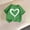 Green, variant on Girls 2-11 Years Short Sleeve T-Shirt Cute Heart Print Casual Crew Neck Summer Top for Kids Orange 2 Years