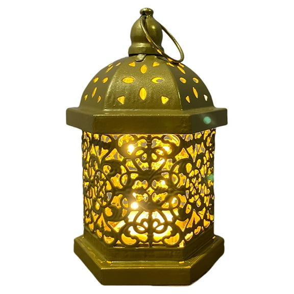 Middle East Arab Vintage Iron Art LED Light Lamp Hollowed Out Metal LED Lighting for Home Party Decors