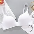 thumbnail image 2 of oqasdz Womens Bras Comfort Cordless Backless Spongeless with Convertible Shoulder Straps Gathering Bra, 2 of 3