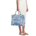 thumbnail image 3 of London Fog Women's Getaway Canvas Tote Bag, Blue, 3 of 4