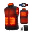 thumbnail image 1 of Chaleco térmico WASOTO para hombre con paquete de baterías de 16000 mAh y cargador, 1 of 6