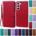 thumbnail image 2 of S21FE S21 FE S 21 FE Case For Samsung Galaxy S21 Plus Ultra Leather Wallet Flip Case For Samsung Galaxy S21FE S21+ Ultra Cover Light Purple Samsung S21, 2 of 6
