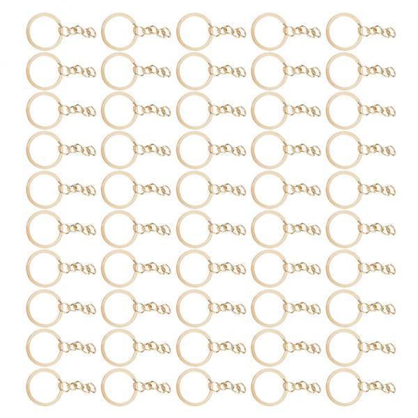 en de 2x50 piezas, hallazgos dorado partidos, 4 enlaces, 20 mm 2x 20mm Yotijar Llavero