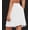 White, variant on Knee Length Skorts Skirts for Women with Shorts High Waist Golf Skirt 20" Tennis Skirt Athletic Skort with Pockets