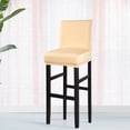 thumbnail image 1 of PiccoCasa Stretch Spandex Bar Stool Cover for Short Back Chair Champagne 1, 1 of 8