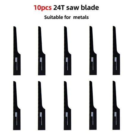 

GLFILL 10Pcs Pneumatic File Saw Tool Pneumatic Saw Blade Mini Air Saw Blade 18T 24T 32T
