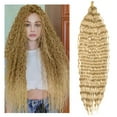 thumbnail image 2 of LHWEN Wig Hair Bundles Brazilian Hair Weave Bundles Natural Black Color Wavy Hair Beauty Salon Straight Hair Fun Lace Wavy Curls Braided Hair Synthetic Hair bohon Perfect for Party Everyday, 2 of 8