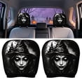 thumbnail image 2 of Ghost Face Headrest Covers for Cars Spooky Halloween Decorations Outdoor Car Interior Accessories Creepy Universal Auto Head Rest Protector, 2 Pack, 2 of 6