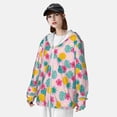 thumbnail image 5 of Daiia Pineapple And Leaves UPF 50+ Sun Protection Hoodie Jacket Lightweight Long Sleeve Sun Shirt for Women Men with Pocket Hiking Outdoor-Medium, 5 of 9