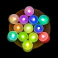 thumbnail image 3 of BEICHI Color Changing LED Tea Lights Bulk, 24 Pcs Flameless Tealight Candles with Colorful Lights,, 3 of 8