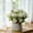 🔥 White_Base#2748, variant on Artificial Flower Arrangement with Ceramic Vase, Fake Silk Flower Balls, Small Table Centerpiece Decor for Home, Office, Parties and Weddings