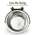 thumbnail image 6 of Oraceous Stainless Steel Feeding Bowls, Cage Hanging Bowl, Cat Water Bowls with Clamp Holder, 600ml, Bowl for Kennel Crate Playpen ( Silver ), 6 of 10