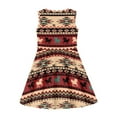 thumbnail image 4 of FOR U DESIGNS Southwest Aztec Horse Sleeveless Sundress Tank Dress Lightweight Knee Length Jumpskirt Trendy School Dance Outfits Girls Casual Twirl Dresses Size 3-4, 4 of 6