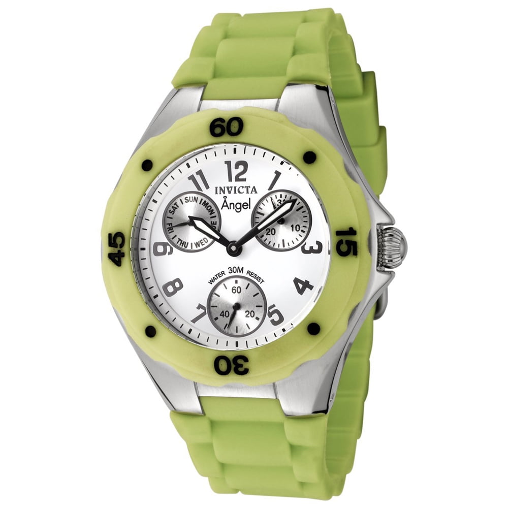Invicta Invicta Women's 0697 Angel Lime Green Polyurethane Strap