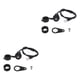 thumbnail image 4 of Riwesomey Zócalo del de la motocicleta ABS Puerto de carga USB resistente y duradero para la motocicleta No es fácil de envejecer negro negro 2piezas, 4 of 6