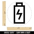 thumbnail image 2 of Battery Charging Symbol Doodle Self-Inking Rubber Stamp Ink Stamper - Brown Ink - Medium 1 Inch, 2 of 7