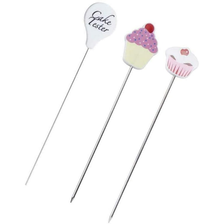 Cake Tester Needle, Reusbale Stainless Steel Cake Testing Probe Stick Cake  Skewer Baking Tools for Cake Cupcake, Bread, Biscuit, Muffin, Pancake