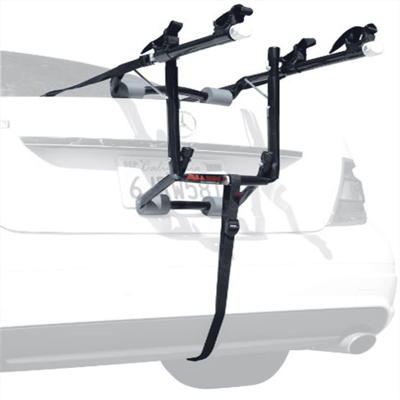 Deluxe 2-Bike Trunk Mount Rack for Bicycle Outdoor Storage SUV Sedans Sturdy NEW 