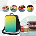 thumbnail image 4 of Naloa Teal To Yellow Gradient Lunch box Lunch bag for men women Large capacity Lunchbox Insulated Lunch bag Lunch box cooler, 4 of 7