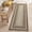 Natural Brown, variant on Indoor Runner Rugs, 2x8 Machine Washable & Non-Slip Low Pile Carpet with Braided Border, Ultra Soft Stain Resistant Floor Mat for Kitchen Entryway Hallway