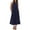 Navy, variant on Women's Summer Halter Linen Dress, Sleeveless Loose Fit Boho Maxi Dress for Beach, Resort Vacation Wear