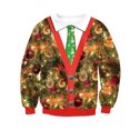 thumbnail image 1 of Suéter de Navidad feo Unisex para hombres y mujeres, ropa con estampado de Santa Elf, novedad de otoño e invierno, 2024, 1 of 5