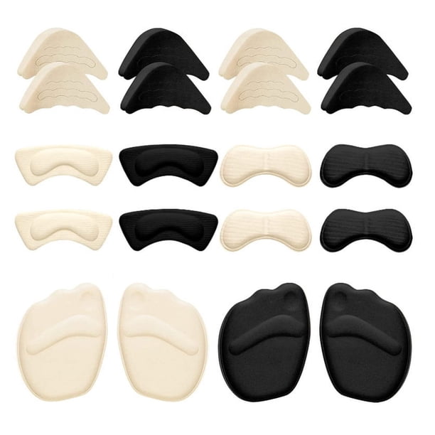 20 pares de cojines de tacón alto, inserto de talón reutilizable para mujeres y hombres, cojines de bola de pie súper cómodos