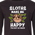 thumbnail image 4 of Inktastic Sloths Make Me Happy You Not So Much Long Sleeve Youth T-Shirt, 4 of 5
