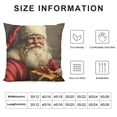 thumbnail image 5 of Orinice Santa Claus Gift Box Graphic Decorative Cotton Linen Throw Pillow Cover Winter Pillow Case 1PC 18x18in, 5 of 5