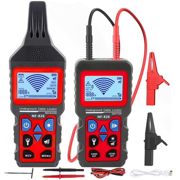 Localizador de cables subterráneos NOYAFA NF-826 rastreador de cables