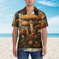 thumbnail image 2 of Balery Vintage Cloud Mushroom Camisas hawaianas de manga corta para hombre, camisas playeras de corte holgado, camisas de vacaciones con botones,Large, 2 of 7