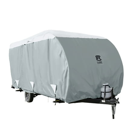 Classic Accessories OverDrive PolyPRO™ 3 Deluxe Sloped Travel Trailer Cover, Fits up to 19-21' Long