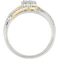 thumbnail image 2 of 1/2 Carat T.W. Diamond 10kt Two-Tone Gold Ring, 2 of 3