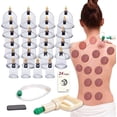 thumbnail image 1 of Cupping Therapy Sets,24 Cups Cupping Set With Pump Vacuum Suction Cups For Body Cellulite Cupping Massage Back Pain, 1 of 3