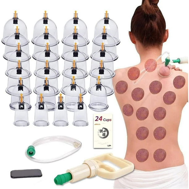 Cupping Therapy Set With Magnetic Pump - Suction Cups For Muscle Pain Relief & Cellulite Massage